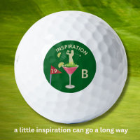 Fun Inspirational 19th Hole Cocktail Monogram