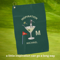 Fun Inspirational 19th Hole Cocktail Monogram Name