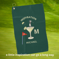 Fun Inspirational 19th Hole Cocktail Monogram Name