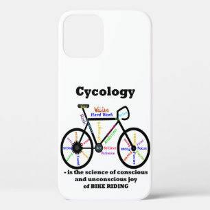 Fun Inspirational Quote Bike Riding iPhone 12 Case