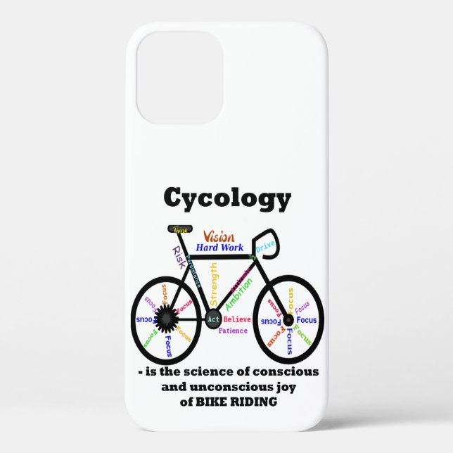 Fun Inspirational Quote Bike Riding Case-Mate iPhone Case (Back)
