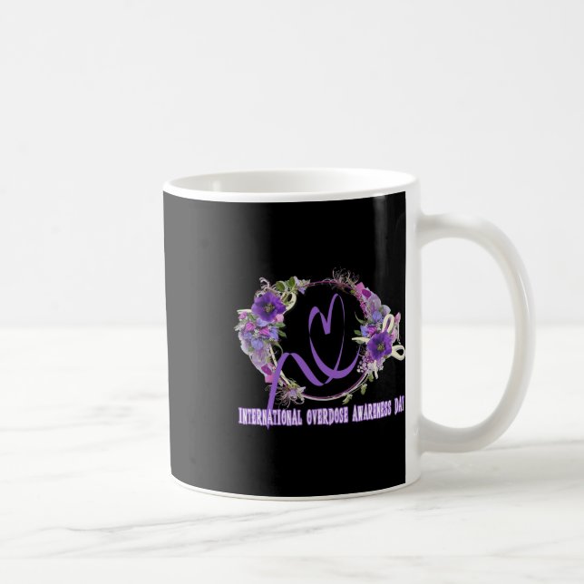 Fun International Overdose Awareness Day In August Coffee Mug (Right)