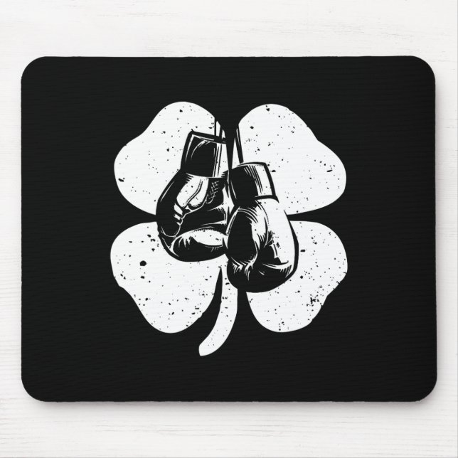 Fun Irish Boxing Shamrocks Costume St Patrick's Da Mouse Pad (Front)