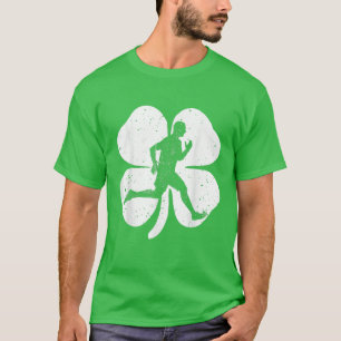 Fun Irish Running Shamrocks Costume St Patrick's D T-Shirt