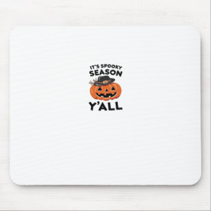 Fun It’s Spooky Season Y’all Pumpkin Design Mouse Pad