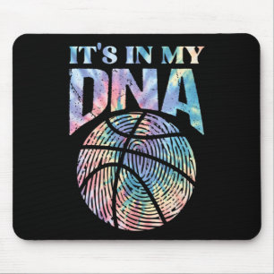 Fun It's In My DNA Girls Basketball Lover Basketba Mouse Pad