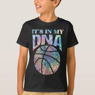 Fun It's In My DNA Girls Basketball Lover Basketba T-Shirt