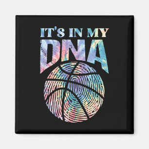 Fun It's In My Dna Girls Bysketbyll Lover Bysketby Magnet