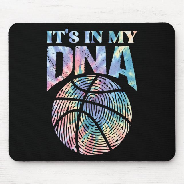 Fun It's In My Dna Girls Bysketbyll Lover Bysketby Mouse Pad (Front)