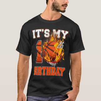 Fun It's My 10th Birthday 10 Years Old Basketball T-Shirt