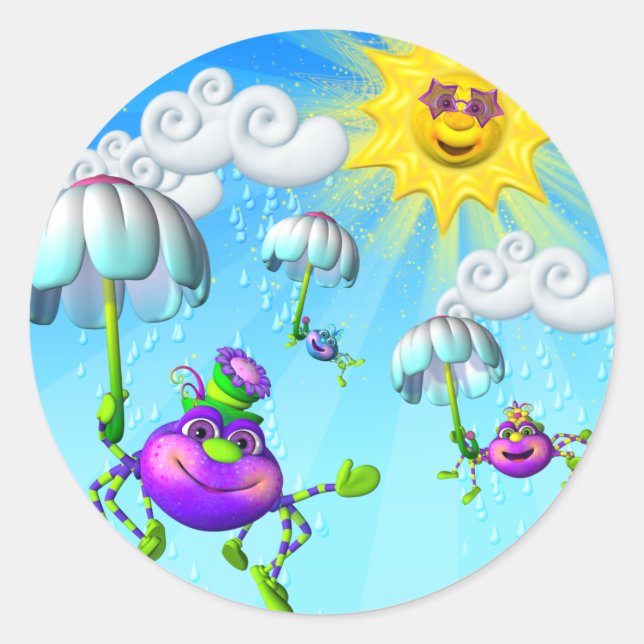 Fun Itsy Bitsy Spider Stickers (Front)