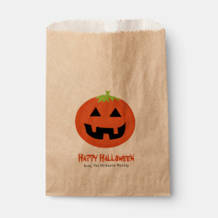 Fun Jack-O-Lantern Halloween Party Favour Bags