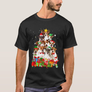Fun Jack Russell Terrier Christmas Tree Lights Gif T-Shirt