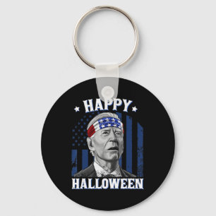 Fun Joe Biden Happy Halloween Confused For 4th Of  Key Ring
