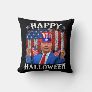 Fun Joe Biden Happy Halloween For Fourth Of July M Cushion