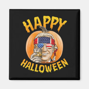 Fun Joe Biden Pumpkin Happy Halloween Confused th Magnet