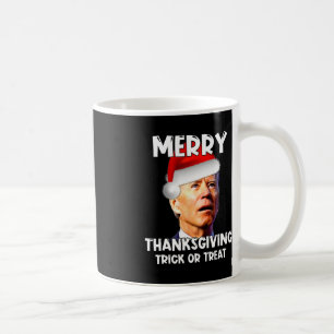 Fun Joe Biden Santa Hat Merry Thanksgiving Christm Coffee Mug