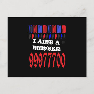 Fun Joker design words and dark colours Postcard