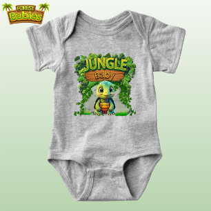 Fun Jungle Baby Turtle, Cute Tortoise Wildlife 🐢  Bodysuit
