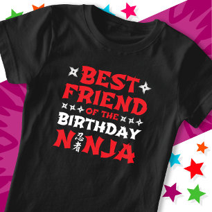 Fun Karate Party Best Friend of the Birthday Ninja T-Shirt
