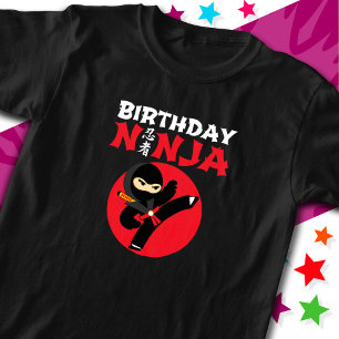 Fun Karate Party Kids Martial Arts Birthday Ninja T-Shirt
