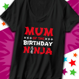 Fun Karate Party Kids Mum of the Birthday Ninja T-Shirt