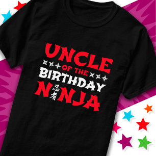 Fun Karate Party Kids Uncle of the Birthday Ninja T-Shirt