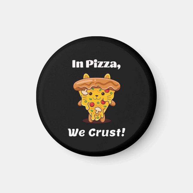 Fun Kawaii Pizza  Magnet (Front)
