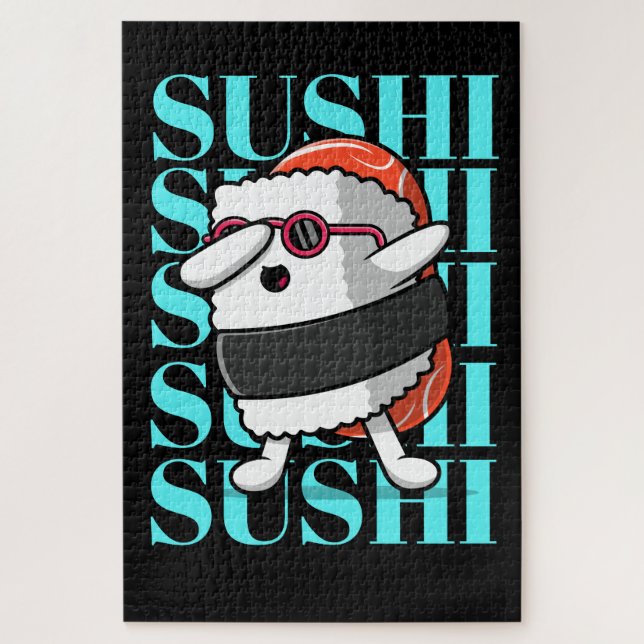 Fun Kawaii Sushi Dab Jigsaw Puzzle (Vertical)