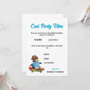 Fun Kids Birthday Party Invitation