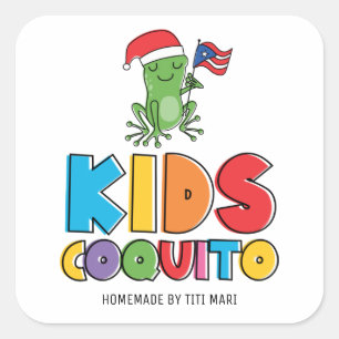 Fun Kids Coquito Square Sticker