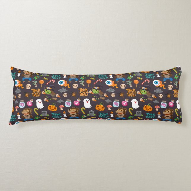 Fun Kids Halloween Candy Zombie Witch Ghost Brains Body Cushion (Front)