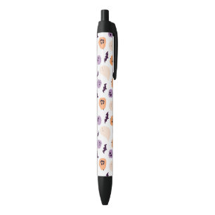 Fun Kids Halloween Pattern Black Ink Pen