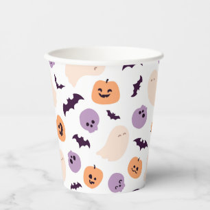 Fun Kids Halloween Pattern Paper Cups