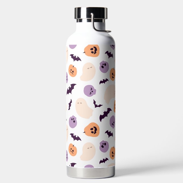 Fun Kids Halloween Pattern Water Bottle (Left)