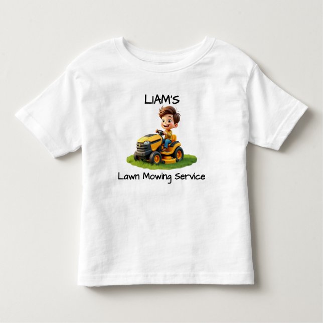 Fun Kids Lawn Mower T-Shirt or Bodysuit (Front)
