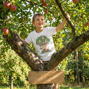 Fun Kids Playing in Apple Tree  T-Shirt
