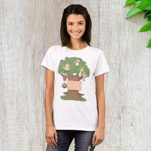 Fun Kids Playing in Apple Tree T-Shirt
