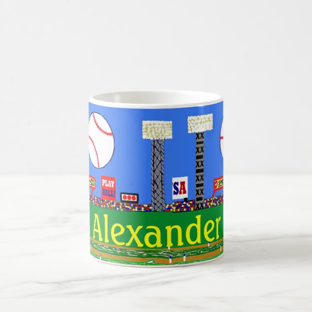 Fun Kids Sports Baseball Fan Coffe Cup Mug Gift (Center)