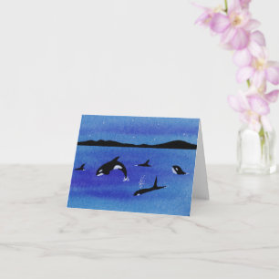 Fun Killer Whales Card