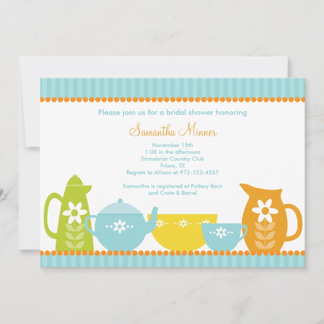 Fun Kitchen Invitations (Front)
