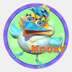 Fun Kooky Bird Stickers