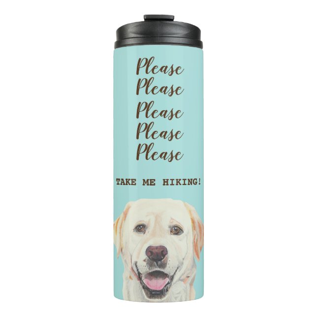 Fun Labrador Retriever Thermal Tumbler (Front)