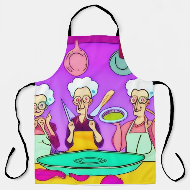 Fun Ladies in the Kitchen Apron (Front)