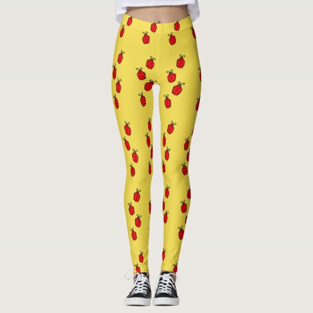 Fun Ladybugs Pattern Leggings (Front)