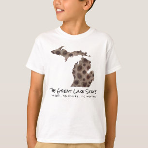 Fun Lake Michigan Great State State petoskey rocks T-Shirt