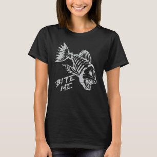 Fun Large Tooth Skeleton Fish Favourite Fishing T-Shirt