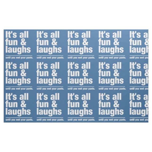 FUN & LAUGHS custom colour fabric (Yard)