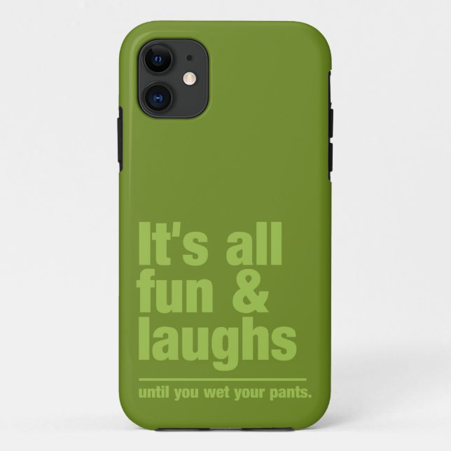 FUN & LAUGHS custom colour iPhone case (Back)