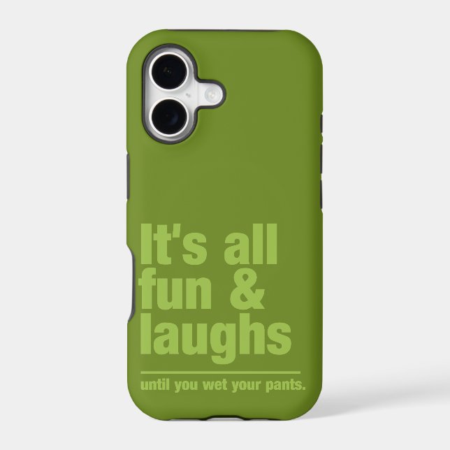 FUN & LAUGHS custom colour iPhone case (Back)